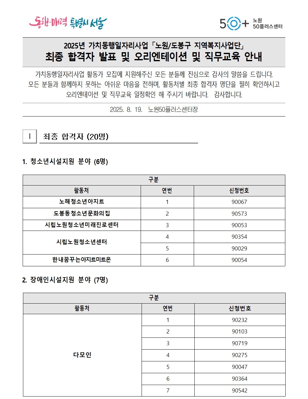 2025년+가치동행일자리사업지역복지사업단+면접합격자+공고문(0819)001.jpg