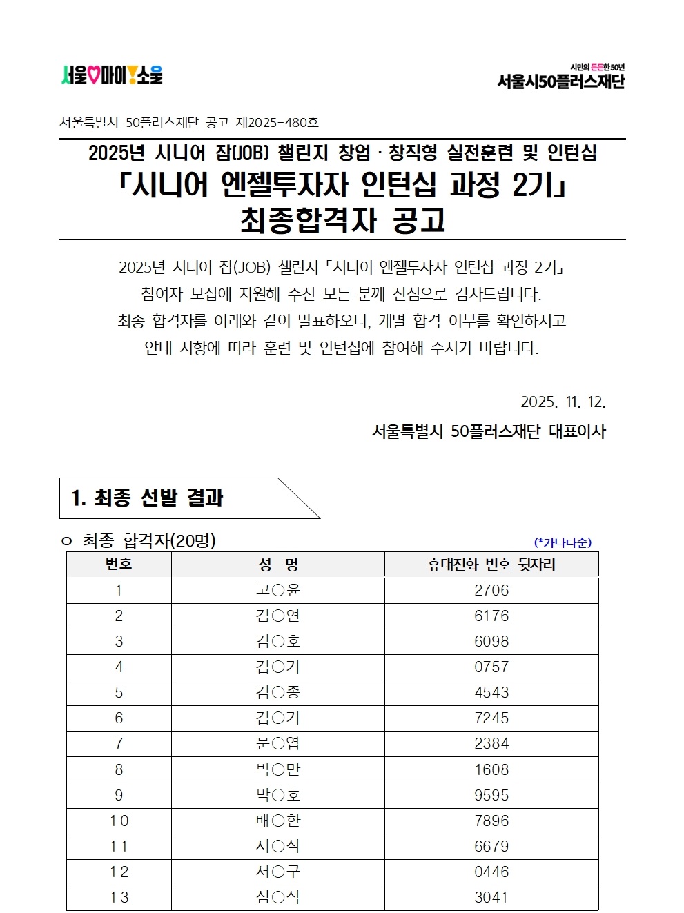 2025년+시니어+잡+챌린지+'시니어+엔젤투자자+인턴십+과정+2기'+최종합격자+결과+공고001.jpg